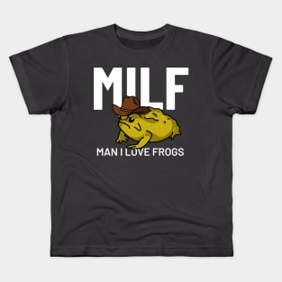 Man I Love Frogs Kids T-Shirt